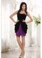 Sweetheart Neckline Taffeta and Chiffon Purple Mini-length 2013 Prom / Homecoming Dress