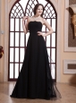Tulle Black and Strapless For Prom Dress Prom Evening Dress