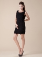 2013 Scoop Layers Mini-length Little Black Dress