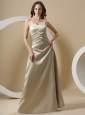 Champagne Bridesmaid Dress With Sweetheart Floor-length
