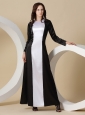 For Mother Of The Bride Dress With Long Sleeves Black and White