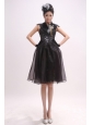 High Neck and Cap Sleeves For 2013 Prom Dress With Sequin