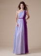 One Shoulder Colorful Chiffon Floor-length Simple Style For 2013 Bridesmaid Dress