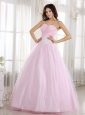 Baby Pink and Sweetheart For 2013 Prom Dress With Beaded Decorate Bodice
