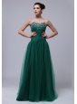 Beaded Decorate Bust For Dark Green Prom Dress