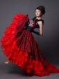 Elegant Prom Dress Off the Shoulder A-Line / Princess Organza Beading