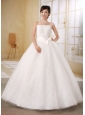 Low Price Strapless Beaded Decorate Bust and Sash 2013 Wedding Gowns