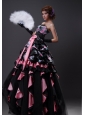 Printing Taffeta and Tulle Multi-color A-line Floor-length Prom / Evening Dress For 2013