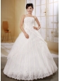 Stylish Wedding Gowns Applqiues Decorate Bust and Beading In 2013