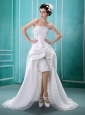 2013 Hand Made Flower and Appliques With Beading Wedding Dress Court Train