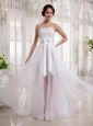 Beautiful Organza A-line Sweetheart Sash Wedding Dress With Lace