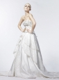 Beading and Lace Sweetheart A-Line / Princess Taffeta 2013 Wedding Dress