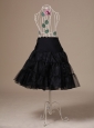 Brand New Black Organza Tea-length Wedding Petticoat