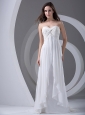 Lace and Beading Sweetheart Brush / Sweep Chiffon 2013 Wedding Dress Empire