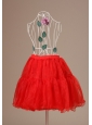 Mini-length Hot Selling 2013 Red Petticoat