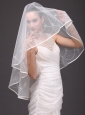 One-tier Organza With Embroidery Bridal Veil On Sale
