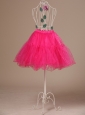 Perfect Hot Pink Organza Mini-length Girls Petticoat