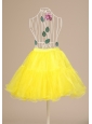 Yellow Hot Selling Mini-length Petticoat