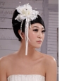 2013 Headpieces Girl White Pearl Flower Bud Silk Hair Hoop
