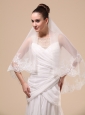 Lace Appliques Two-tier Tulle Popular Wedding Veils