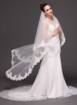 Lace Over Bridal Veils Two-tier For Wedding