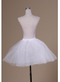 Sweet Mini-length White A-line Petticoat