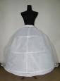White Tulle And Organza Floor-length Petticoat For Ball Gowns