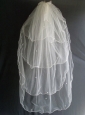 Beading Four Layers Tulle Fashionable Wedding Veils