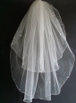 Beading Tulle Two Layers Wedding Veils