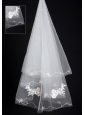 Organza Lace Applique Edge Bridal / Wedding Veils