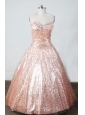 Brand New Ball Gown Sweetheart Neck Floor-Length Watermelon Beading Little Girl Pageant Dresses