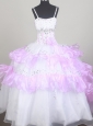 Sweet Little Girl Pageant Dresses With Beading and Ruffled Layers