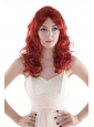 Chic Red Long Top Grade Quality Synthetic Curly Hair Wig