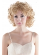 Cute Short Curly Blonde High Quality Synthetic Hair Wig