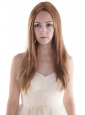 Elegant Blonde Long Silky Straight Human Hair Wig