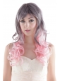 Fairy Gray / Pink Long High Quality Synthetic Hair Wig
