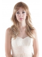 Medium Long High Quality Synthetic Blonde Straight Hair Wig