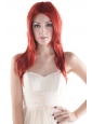 Medium Long High Quality Synthetic Red Straight Hair Wig