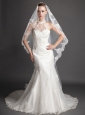 Royal Discount Tulle Bridal Veils With Lace