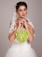 Lovely Green Wedding Bridal Bouquet With Pearl