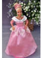 New Fashion Princess Pink Dress Gown For Quinceanera Doll