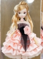 Elegant Party With Pink Taffeta Made To Fit The Quinceanera Doll