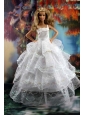 Pretty Ruffled Layers Wedding Dress To Quinceanera Doll Dress