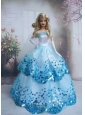 Pretty Sequin Over Skirt Made To Fit The Quinceanera Doll