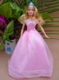 Sweet A-line And Floor-length For Party Quinceanera Doll Dress