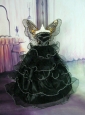 Sweet Lace Green Ruffled Layeres Party Clothes Fashion Dress For Quinceanera Doll