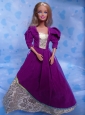 The Most Amazing Purple Dress With Organza Made To Fit The Quinceanera Doll