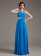 Beading Decorate Bodice One Shoulder Blue Chiffon 2013 Prom Dress Floor-length,The dress sways beautifully across the floor when you move, as if you're floating on air. This chic aqua blue chiffon prom dress features one shoulder neckline and a ruched bodice with a hole. The waist is accentuated with sparkle and fashionable beadings. It truly is an example of high end couture fashion.

Silhouette: Column
Neckline: One Shoulder
Waist: Fitted
Hemline/Train: Floor-length 
Sleeve Length: Sleeveless
Embellishment: Beading
Back Detail: Zipper-up 
Fully Lined: Yes 
Built-In Bra: Yes 
Fabric: Chiffon
Shown Color: Blue(Color & Style representation may vary by monitor.)
Occasion: Prom, Formal Evening, Quinceanera, Military Ball
Season: Spring, Summer, Fall, Winter