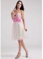 Sweetheart A-Line Organza Beading Prom Dress Multi-color Knee-length