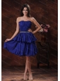 Discount Royal Blue Short Dama Dresses for Quinceanera With Beaded